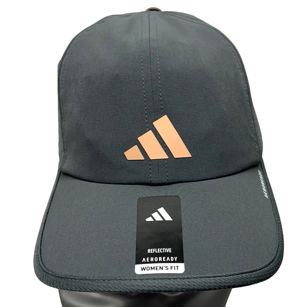 Adidas Aeroready Reflective Women's Superlite 3 Grey Six Adjustable Hat (Y2)(C2)